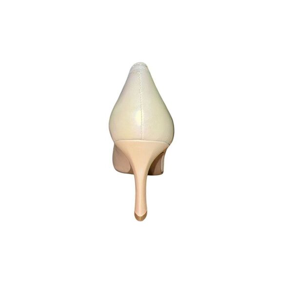 Bandolino Nataly Light Natural Color Leather Open Toe Pumps Womens Size 10 NWB - Picture 4 of 10